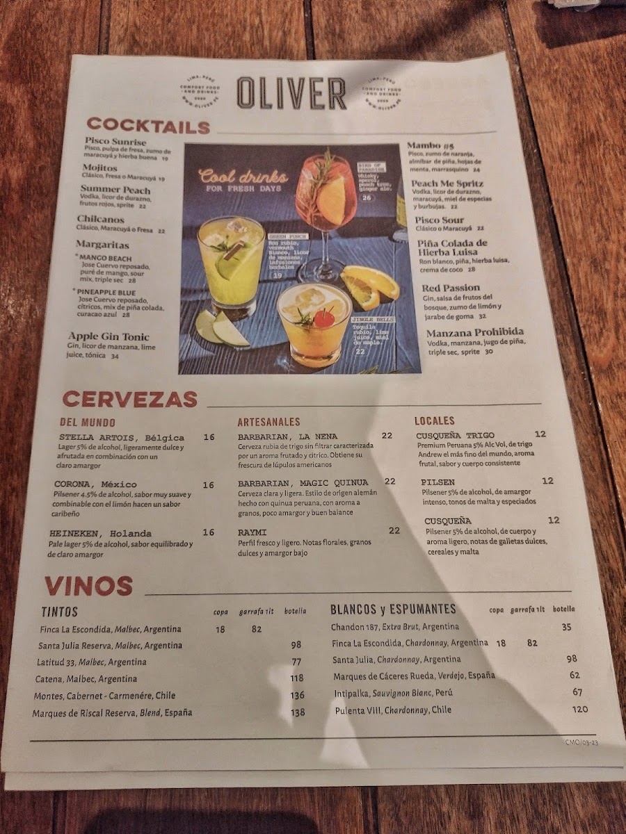 Menu Oliver - Jockey Plaza-3