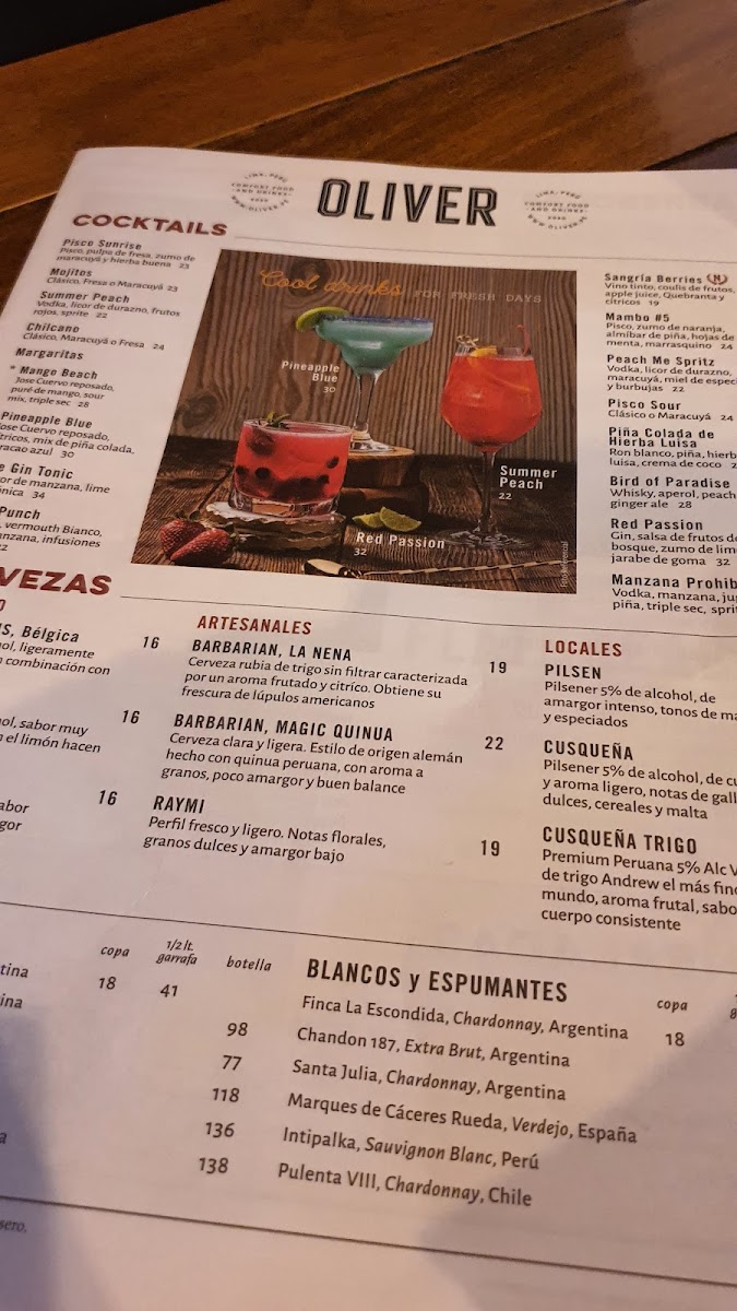 Menu Oliver - Jockey Plaza-8